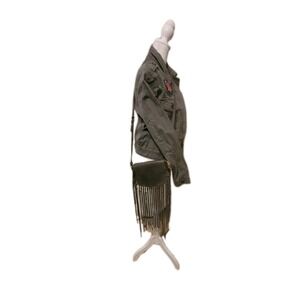 Street Level Crossbody Bag With Fringe Boho‎ Western Hippie